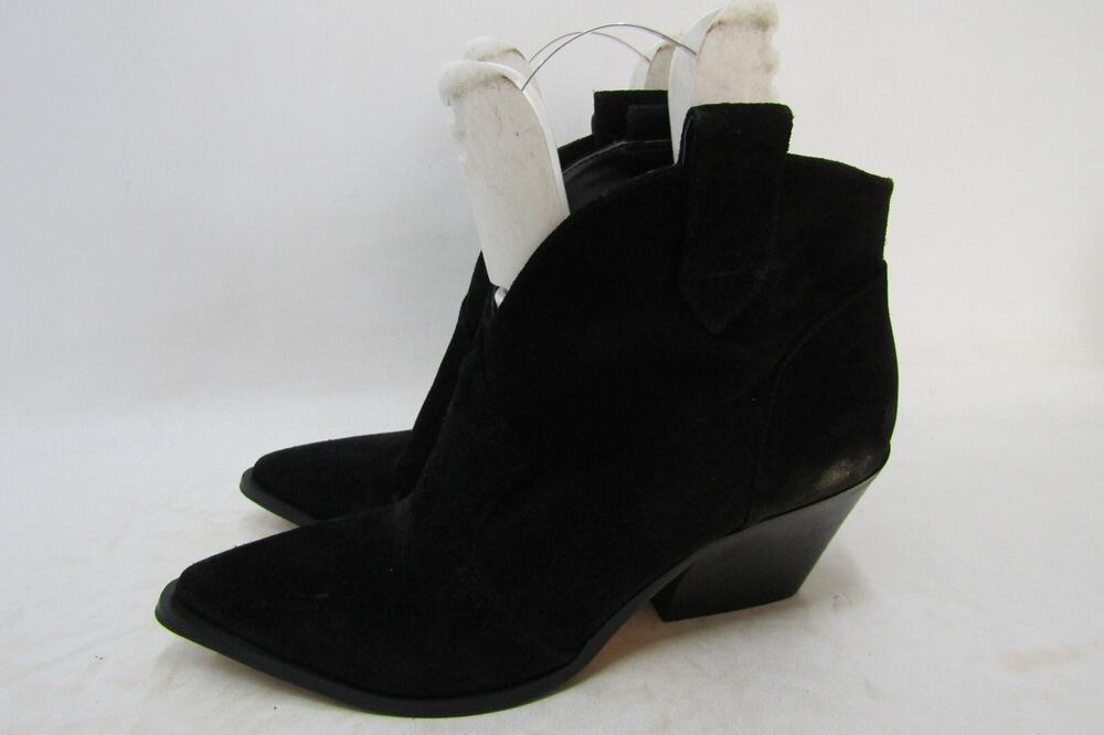 Jessica Simpson Womens Sz 10 M Black Suede Ankle Fashion Boots Bootie